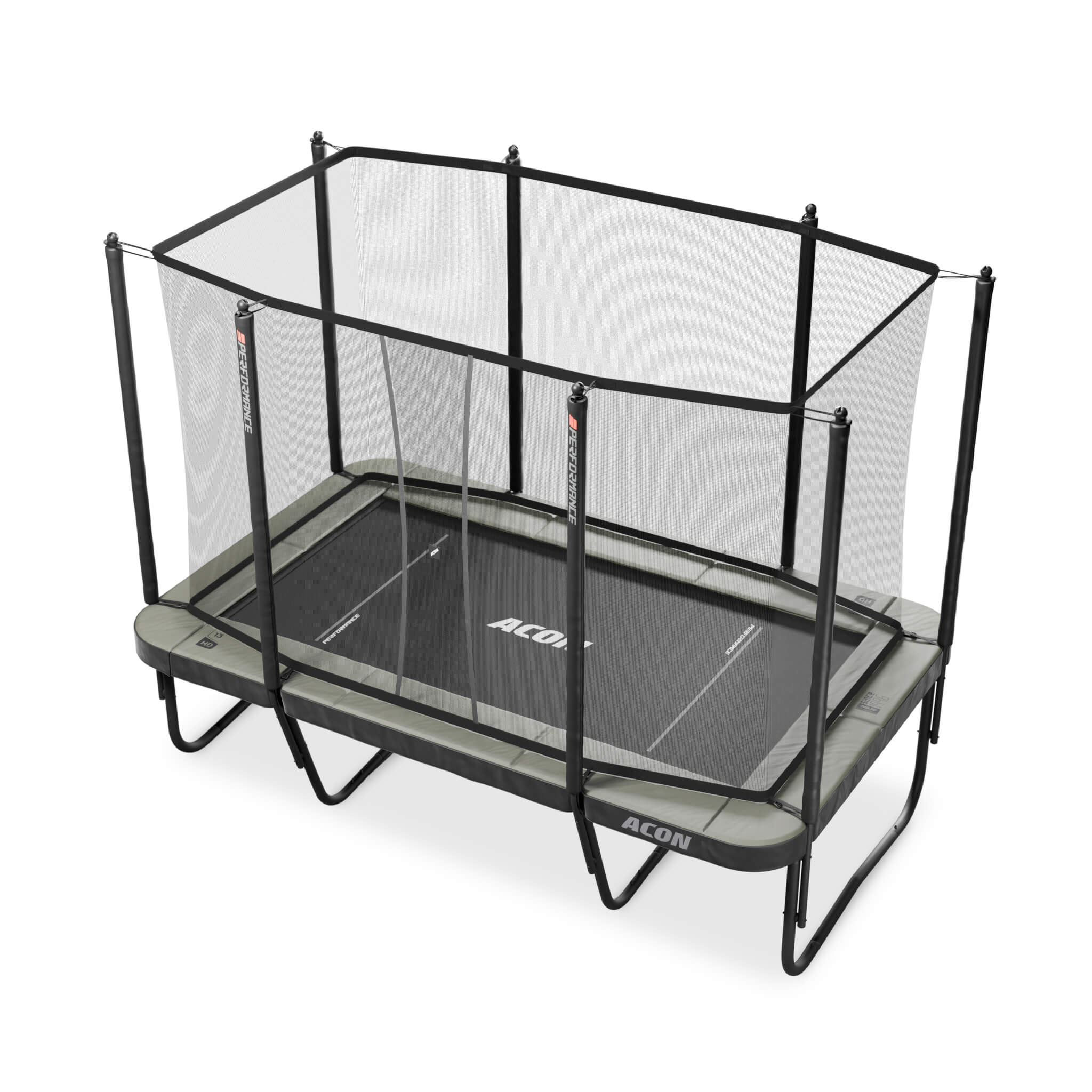 Acon 13 HD PRO Performance Rechteckiges Trampolin mit Netz und Leiter - Image 2