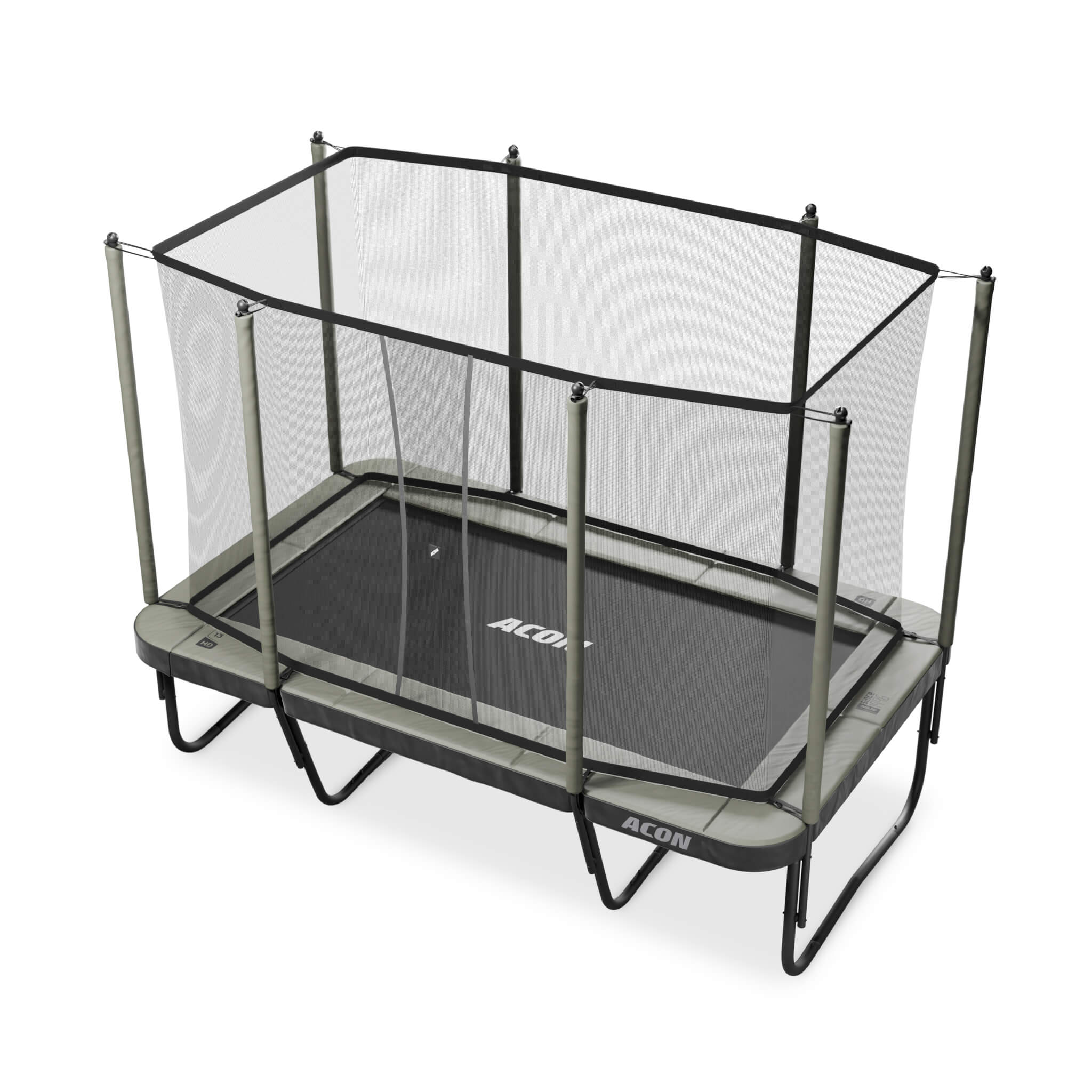 ACON 13 HD Rechteckiges Trampolin mit Netz und Leiter - Image 2