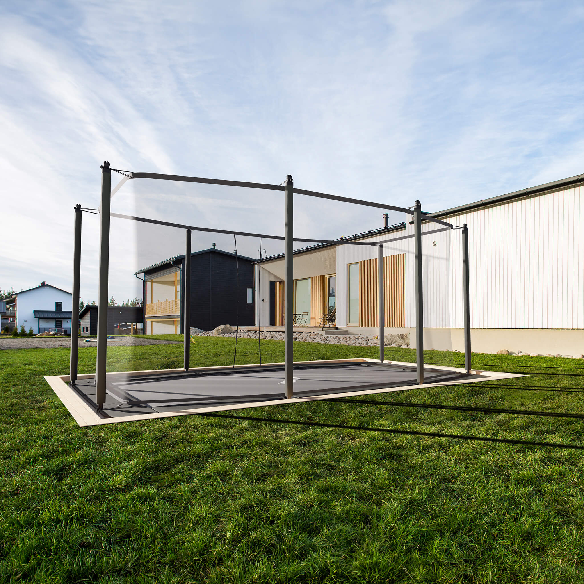 ACON 13 HD Rechteckiges Trampolin mit Netz und Leiter - Image 6
