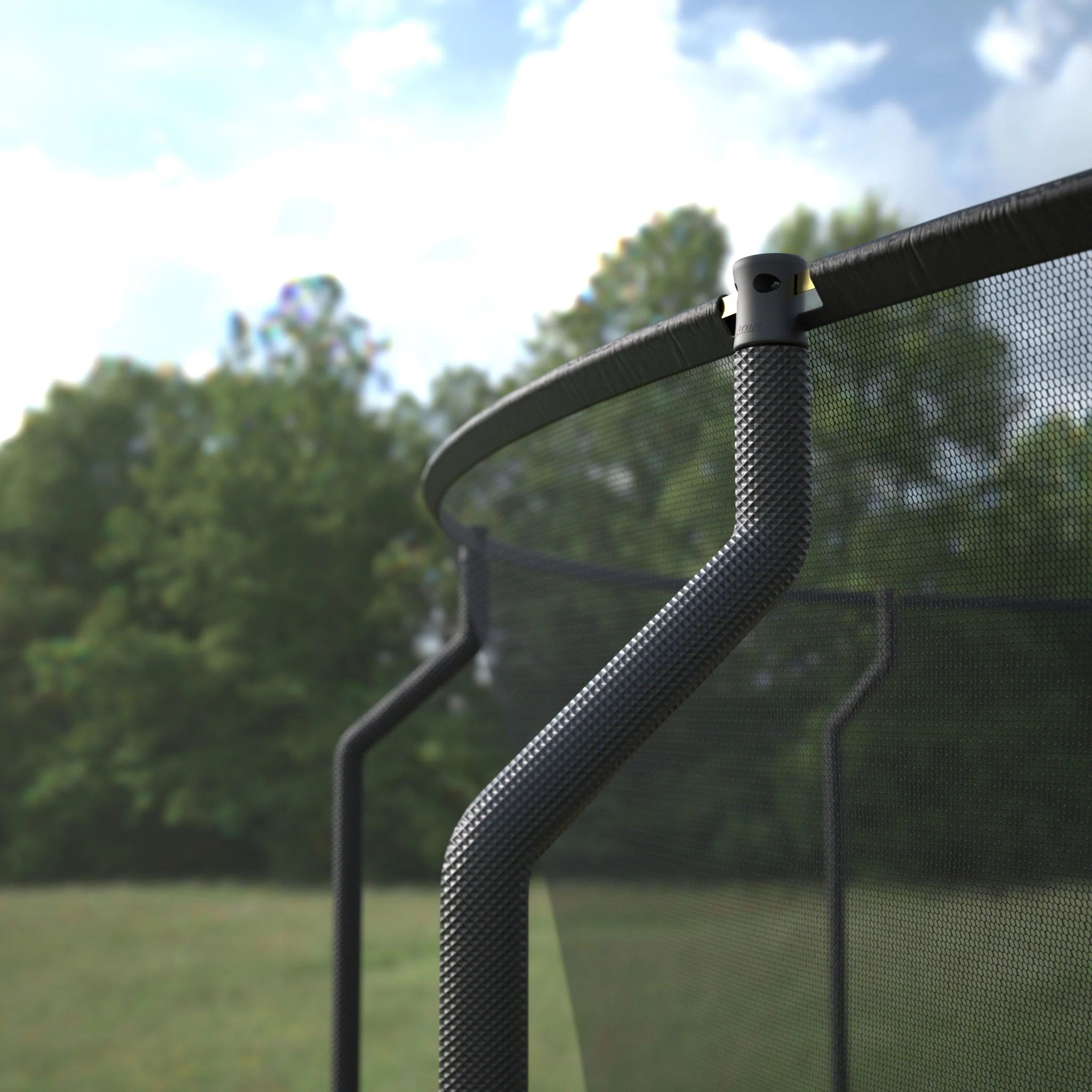 ACON Air 3,7 m Rundes Trampolin mit Premium-Netz und Leiter - Image 6