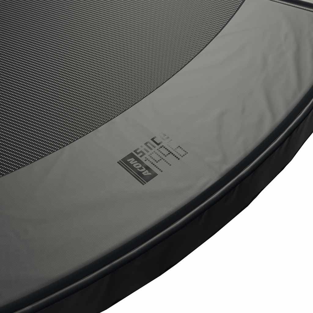 ACON Air 4,3 m Rundes Trampolin mit Premium-Netz und Leiter, schwarz - Image 7