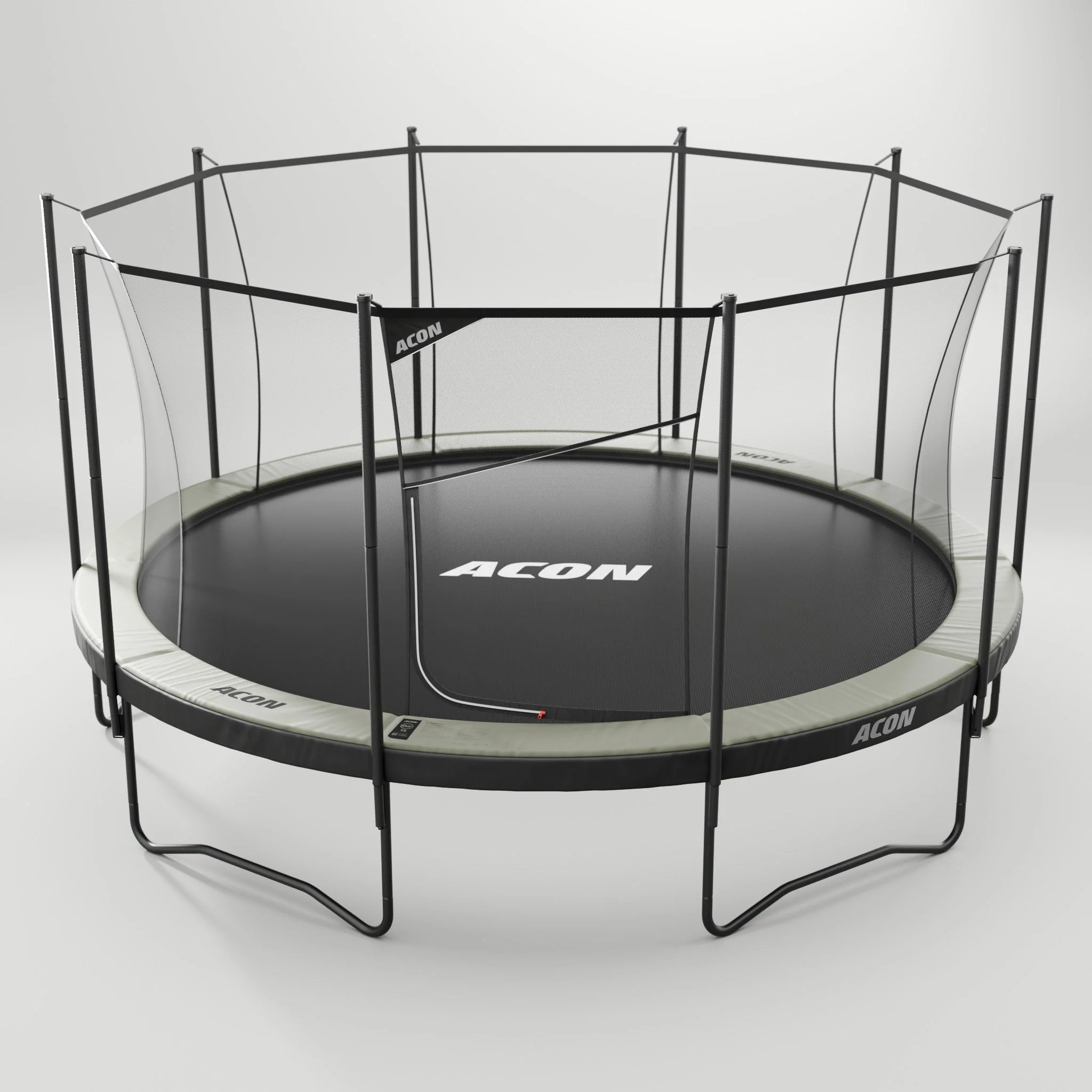 Acon Air 4,6 m Rundes Trampolin mit Sicherheitsnetz und Leiter, GEN 2.0