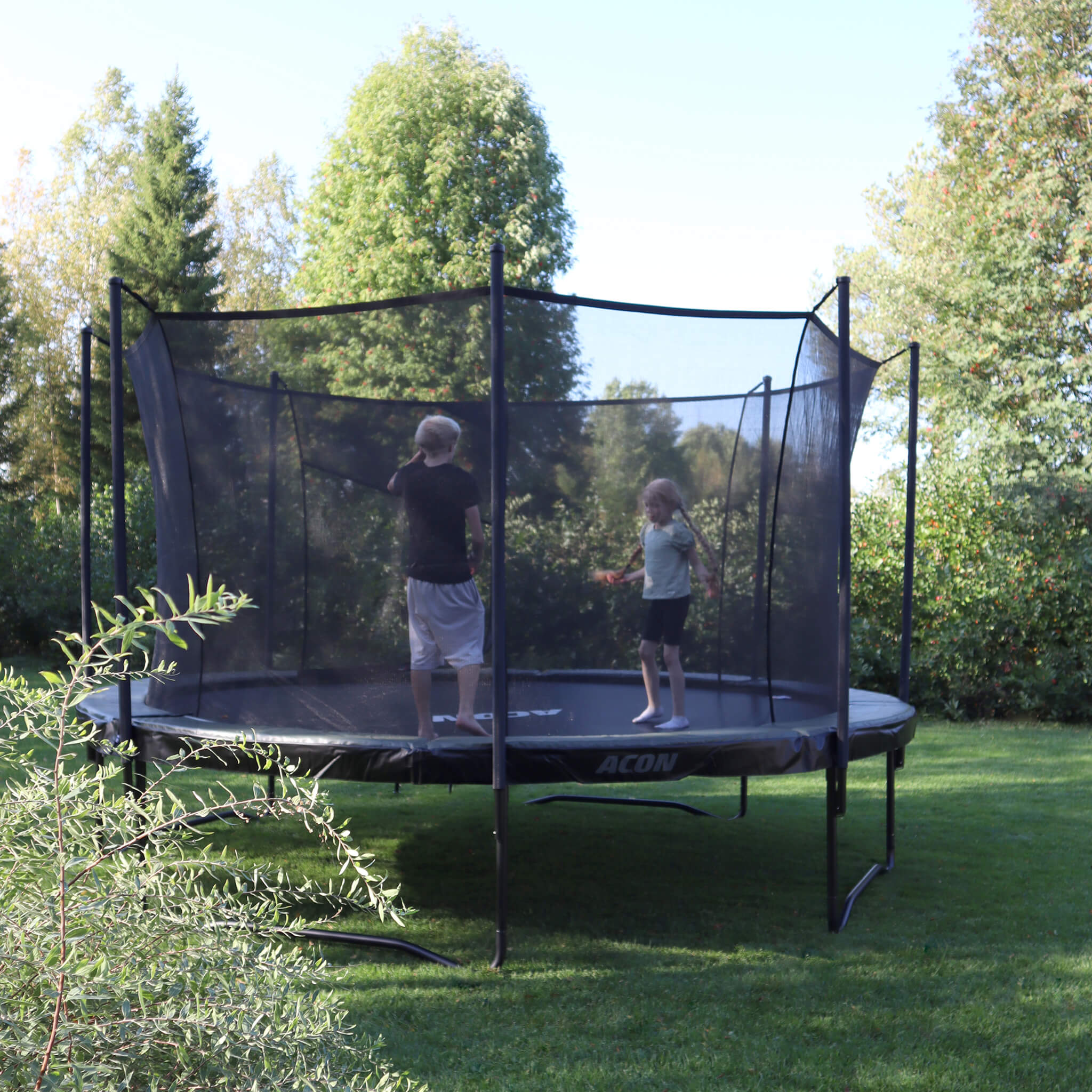 Acon Air 4,6 m Rundes Trampolin mit Sicherheitsnetz und Leiter, GEN 2.0 - Image 2