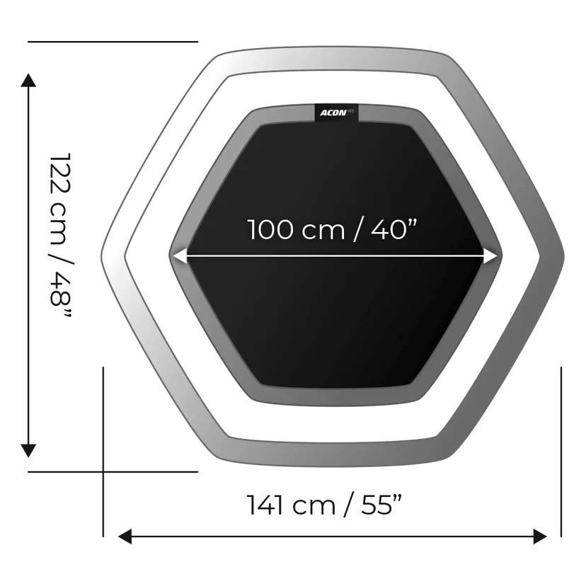 ACON Fitness Trampolin mit Haltestange 1,41m - Image 6