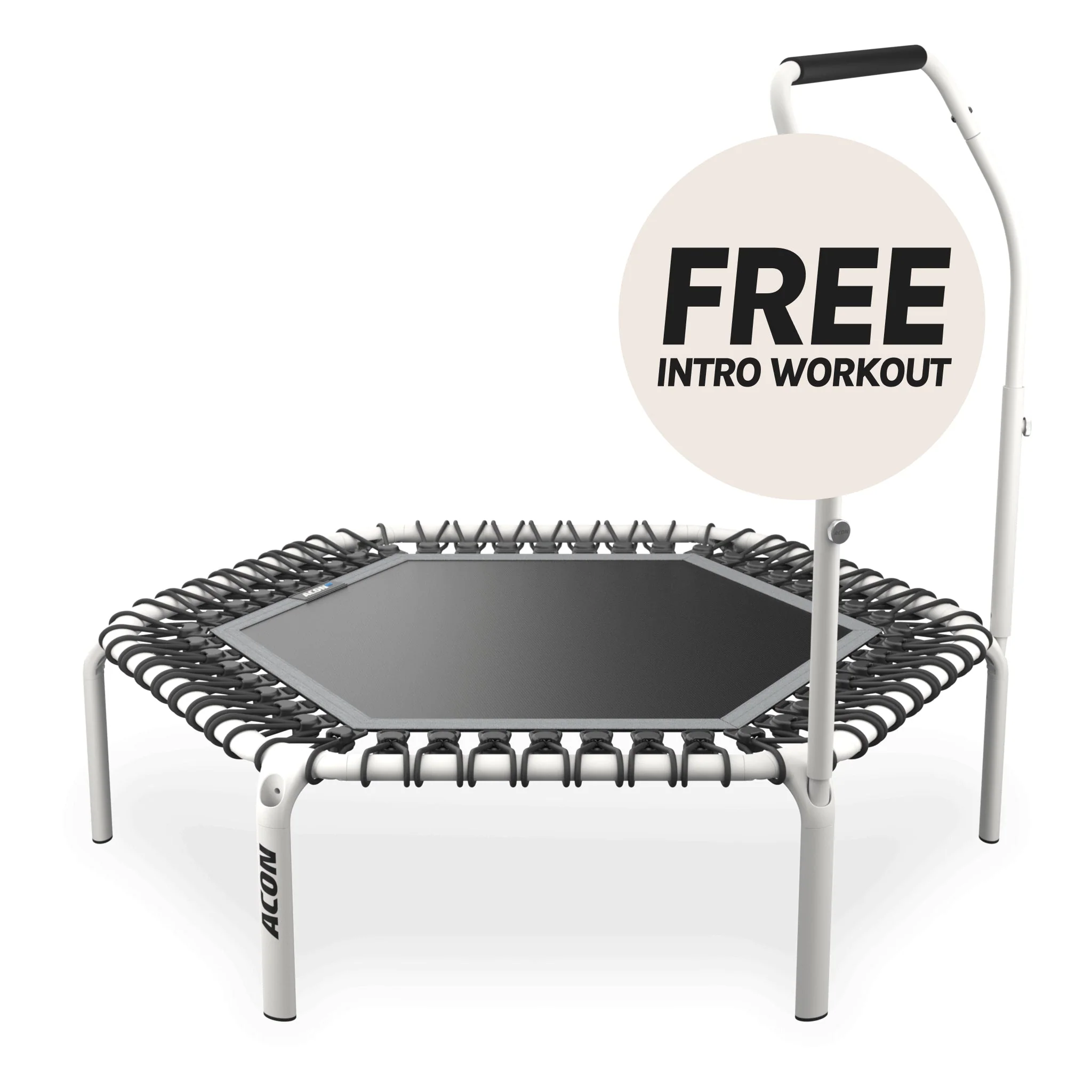 Acon sechseckiger Rebounder Fit 1,41 m mit Aktiv-Haltestange - Image 2