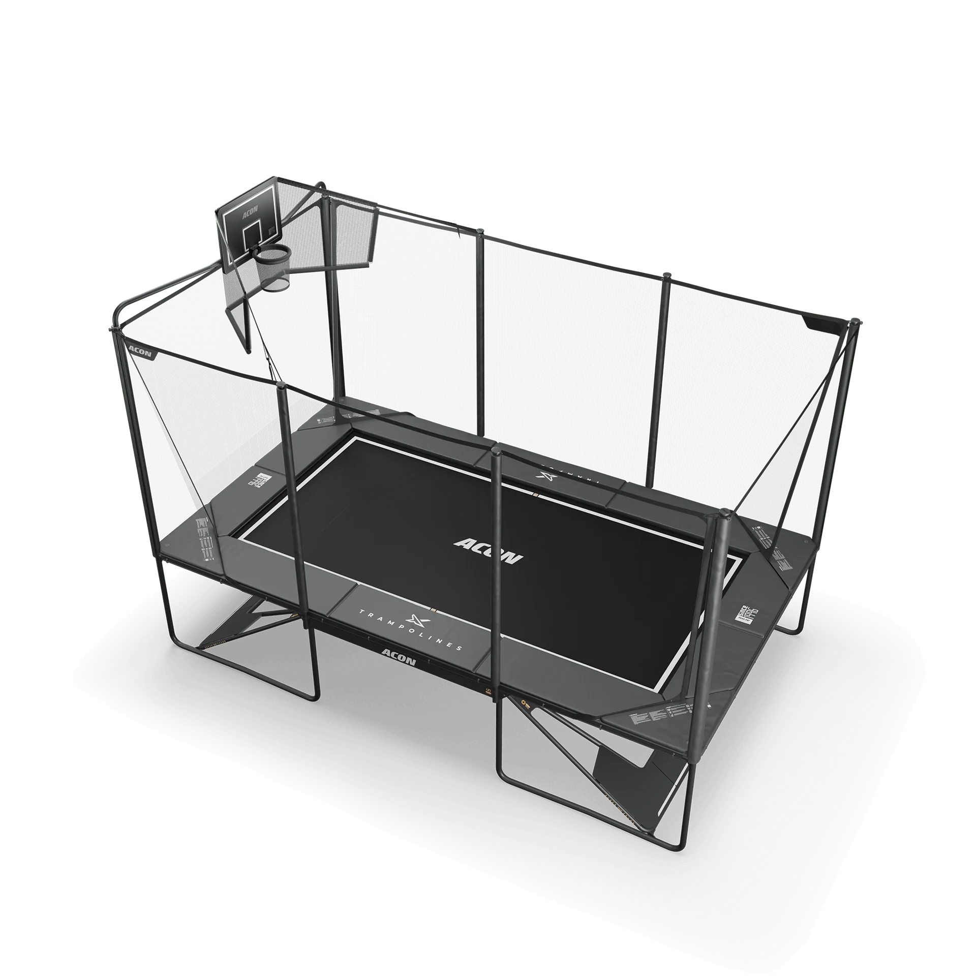 Acon X Basketballkorb mit Korbnetz für Trampoline rechteckig - Image 4