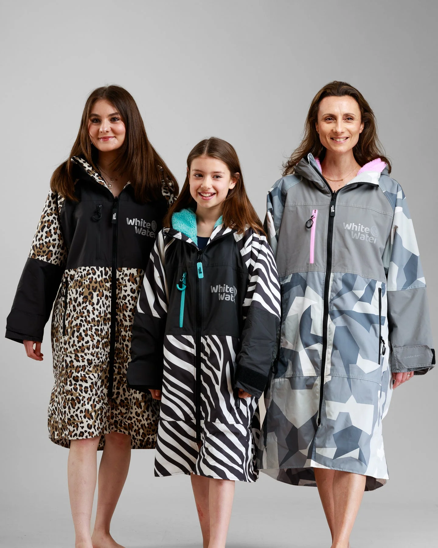 White Water Adults Hard Shell Robe - Zebra Print- Limited Edition - Image 8