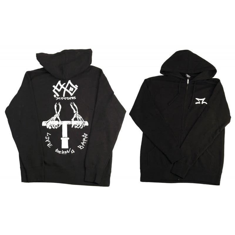 AO Scooters Behind Bars Zipper Black