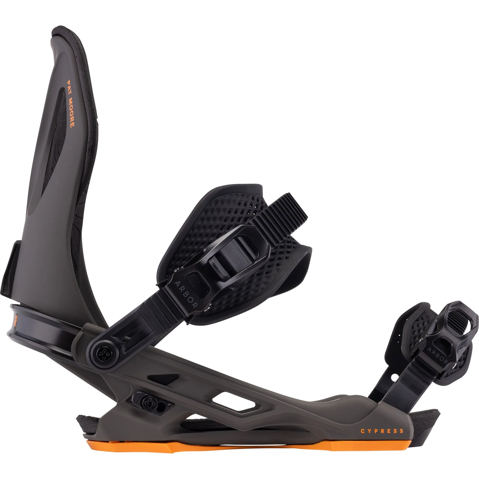 ARBOR Cypress Snowboardbindung 2025 Pat Moore Charcoal - Image 3