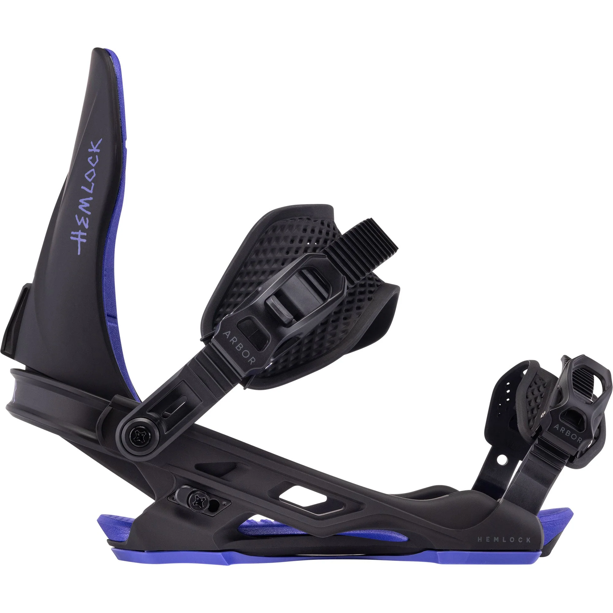 ARBOR Hemlock Snowboardbindung 2025 Black Purple - Image 2