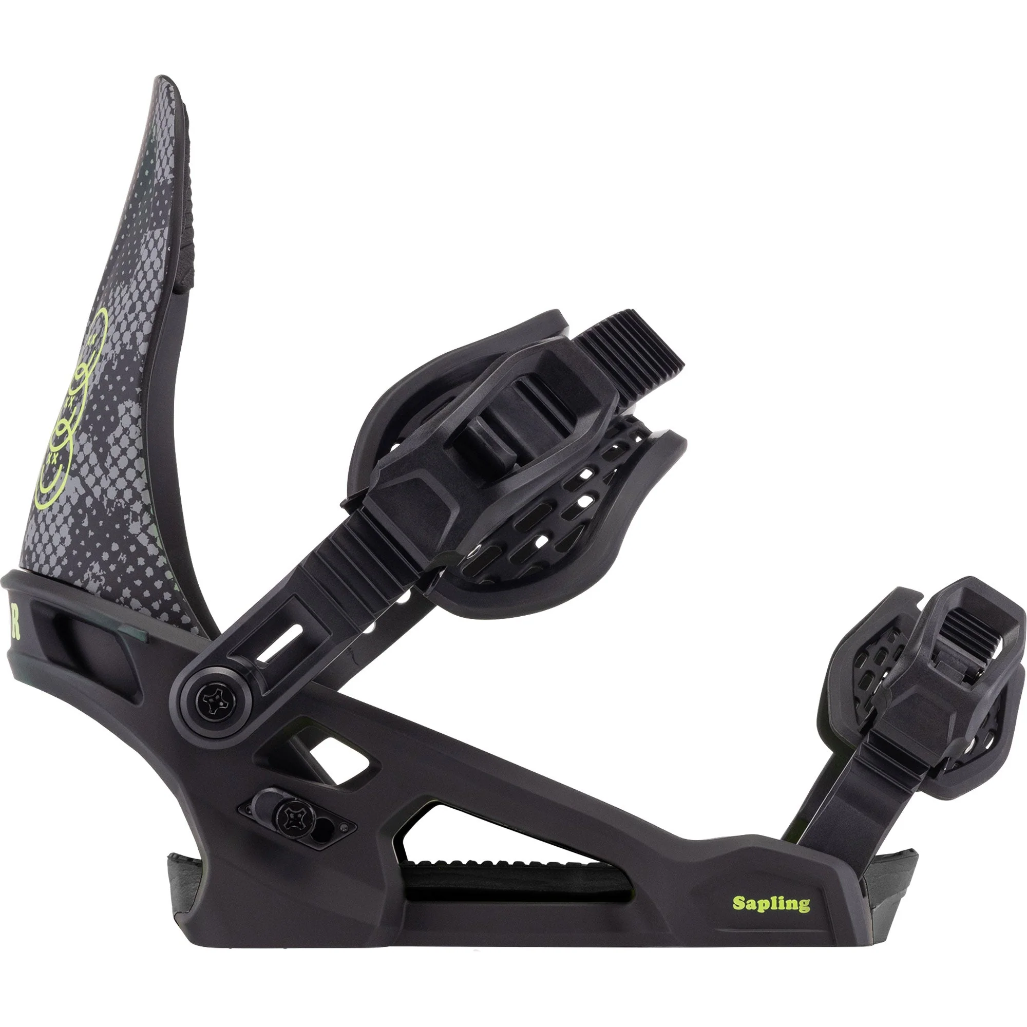 ARBOR Sapling Snowboardbindung 2025 Black Slime - Image 3