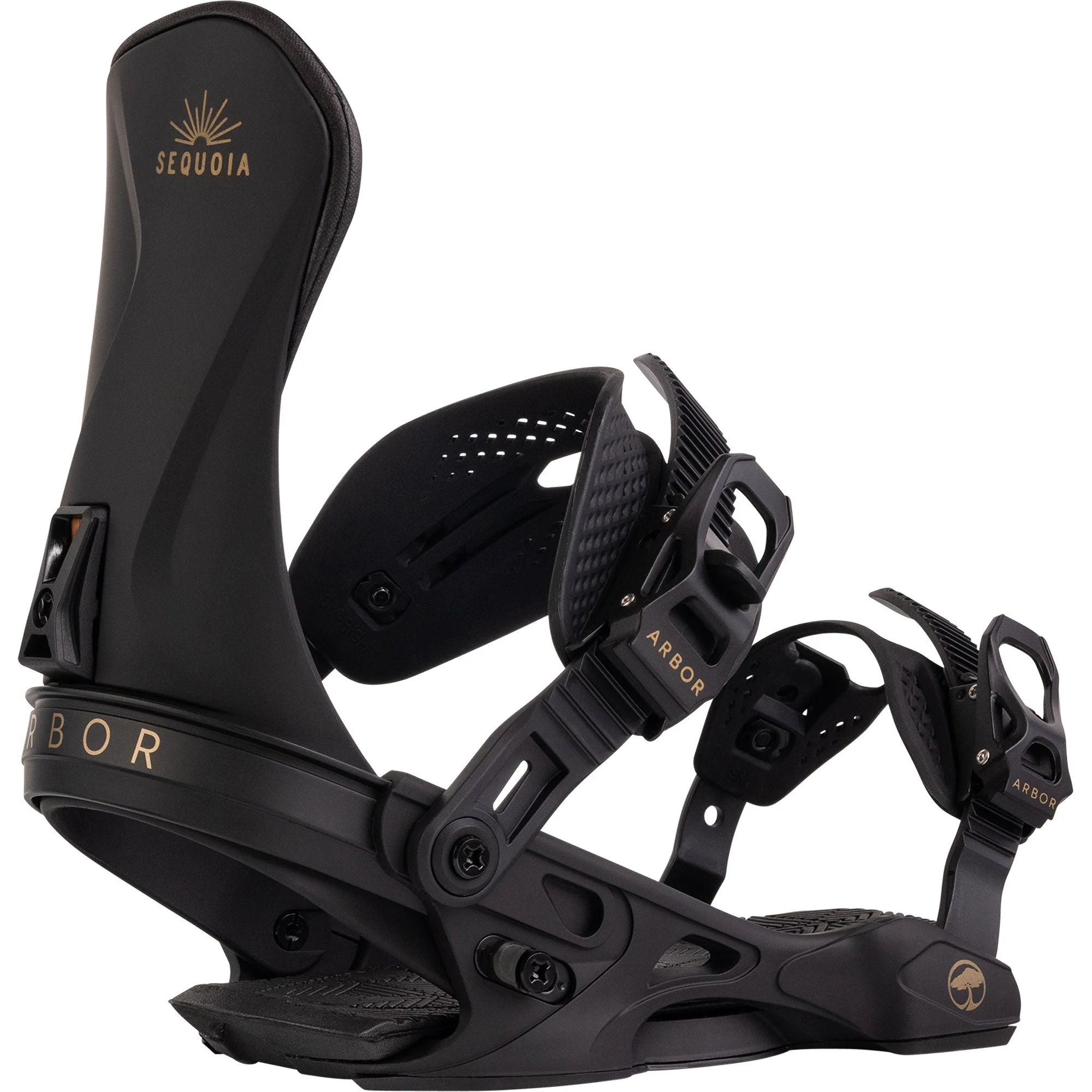 ARBOR Sequoia Snowboardbindung 2025 Black Gold