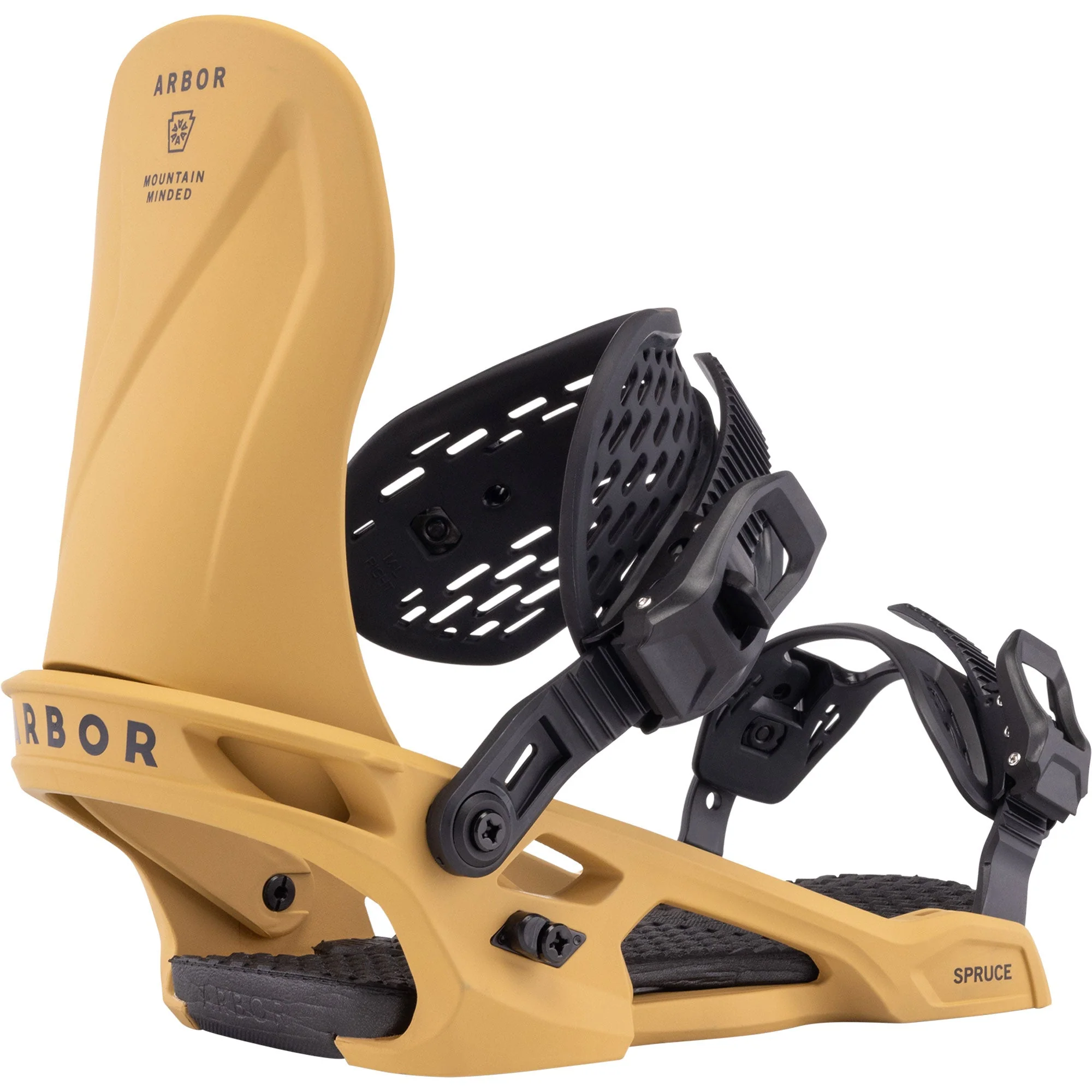 ARBOR Spruce Snowboardbindung 2025 Camel Black