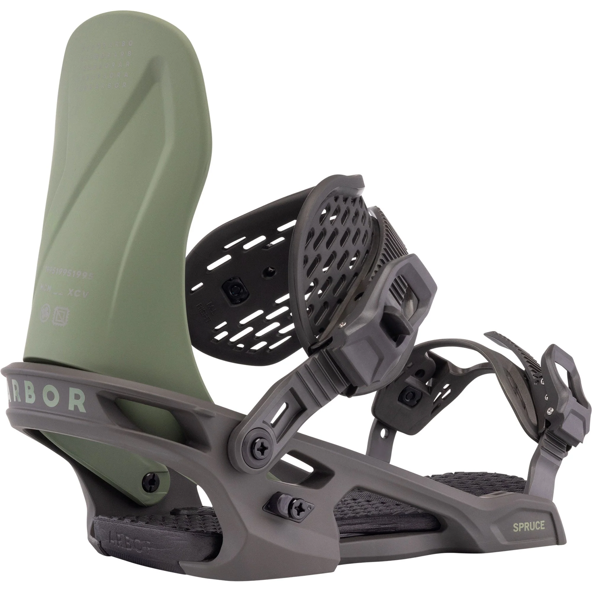 ARBOR Spruce Snowboardbindung 2025 Sage Black