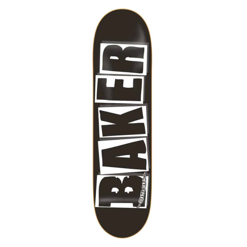 Baker Skateboard Deck Brand Logo Black/White 8.0''