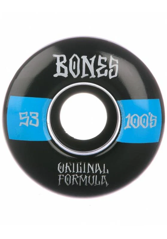 Bones Wheels 100's OG #19 V4 100A Wide black/blue - Image 2