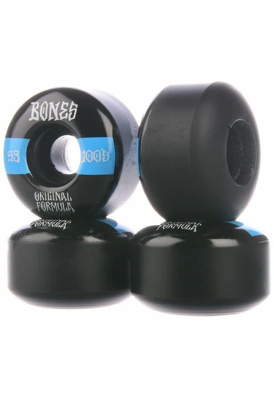 Bones Wheels 100's OG #19 V4 100A Wide black/blue - Image 3