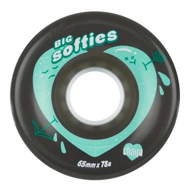 Chaya Wheels Big Softies Clear Black 65mm - Image 2
