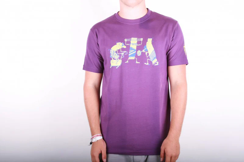 Cleptomanicx Powerbar Purple T-shirt