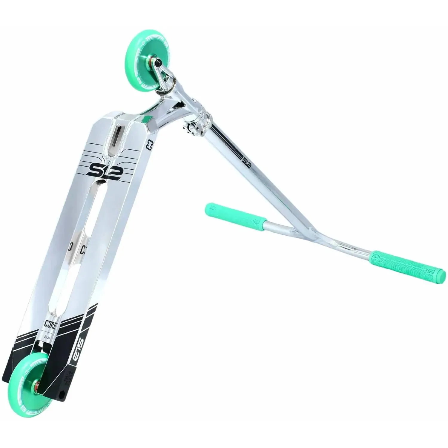 Core Complete Stunt Scooter SL2 chrome/teal - Image 3