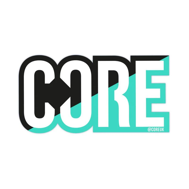 Core Classic Scooter Sticker Split black/teal