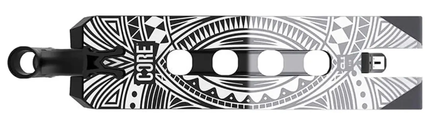 CORE Scooter Stunt Deck CL1 19" Black/Chrome - Image 3