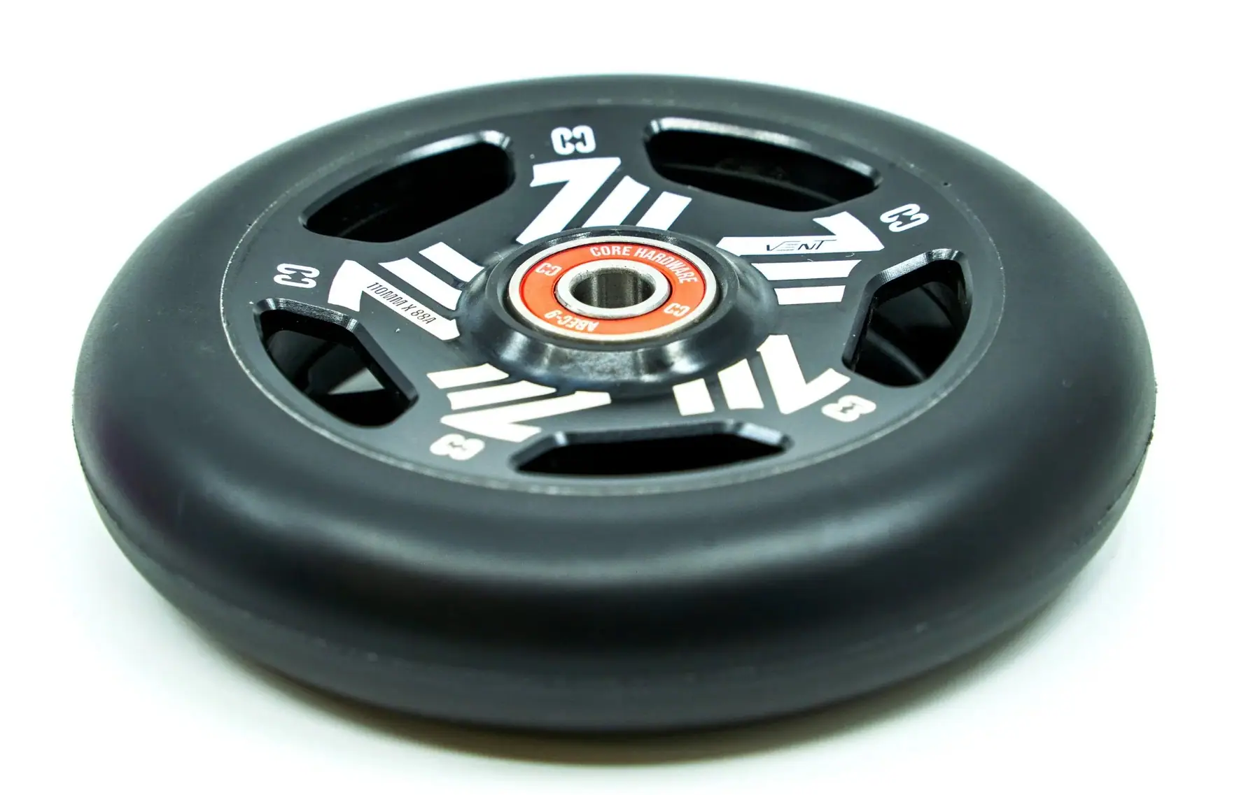 Core Scooter Wheel Vent Hollow 110mm Black - Image 2