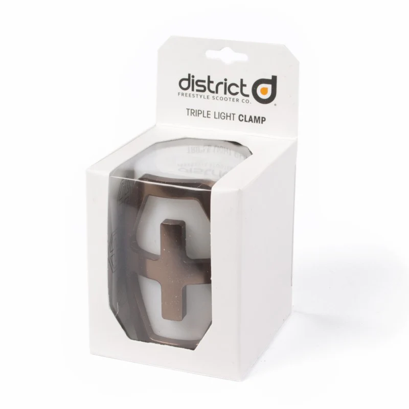 District Triple light clamp 34,9 mm (oversized) Cross hair - Image 2