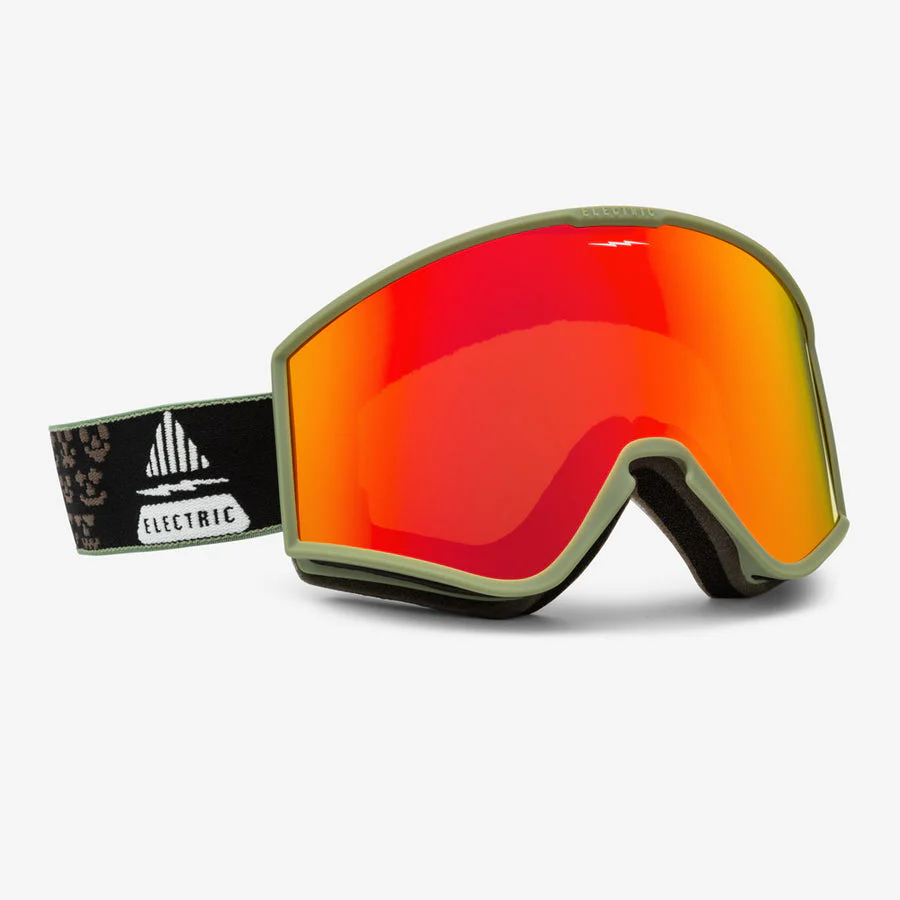 Electric Goggle EK1 Drama Moss Black/ Red Chrome + Bonus Lens Rose