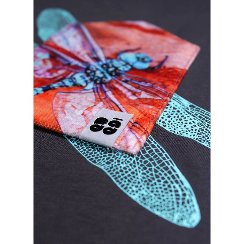 FĂ€dd Girly T-Shirt Drachenfliege grey - Image 4