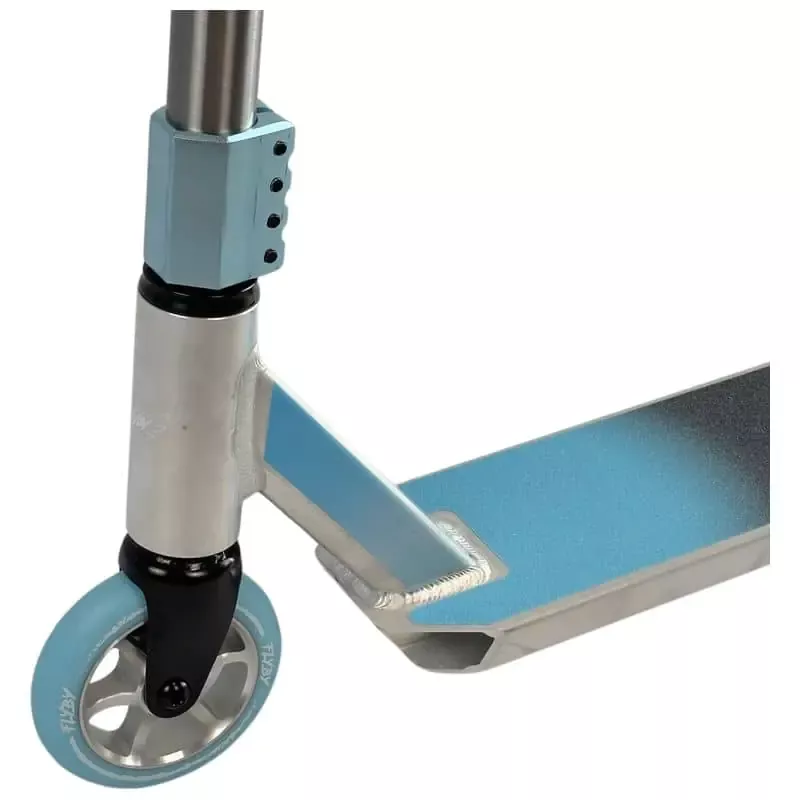 Flyby Air V2 Complete Pro Scooter chrome/blue - Image 3