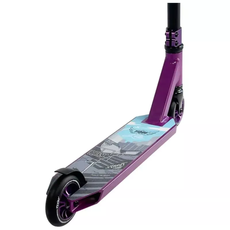 Flyby Lite V2 Complete Pro Scooter Black/Purple - Image 3