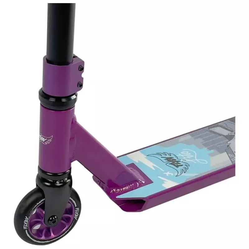 Flyby Lite V2 Complete Pro Scooter Black/Purple - Image 4