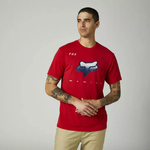 Fox Tech T-Shirt Rkane Head flame red - Image 3