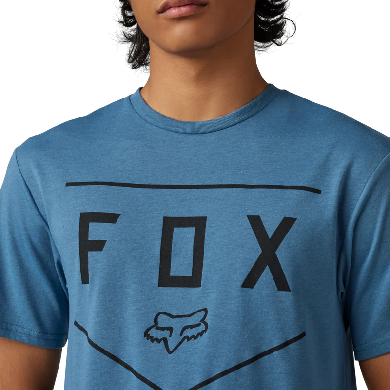 Fox Tech T-Shirt Shield slate blue - Image 3
