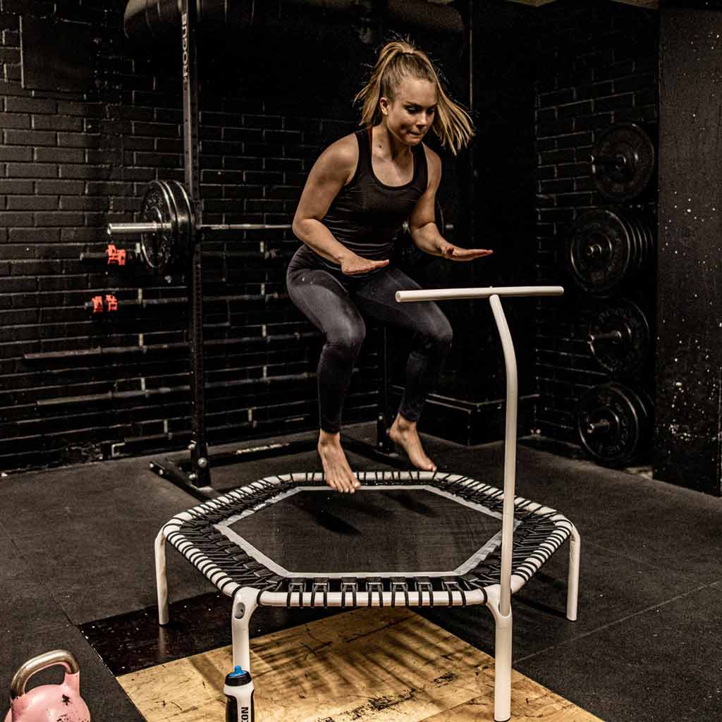 Weiße Haltestange für ACON Fit Rebounder Fitness-Trampolin - Image 2