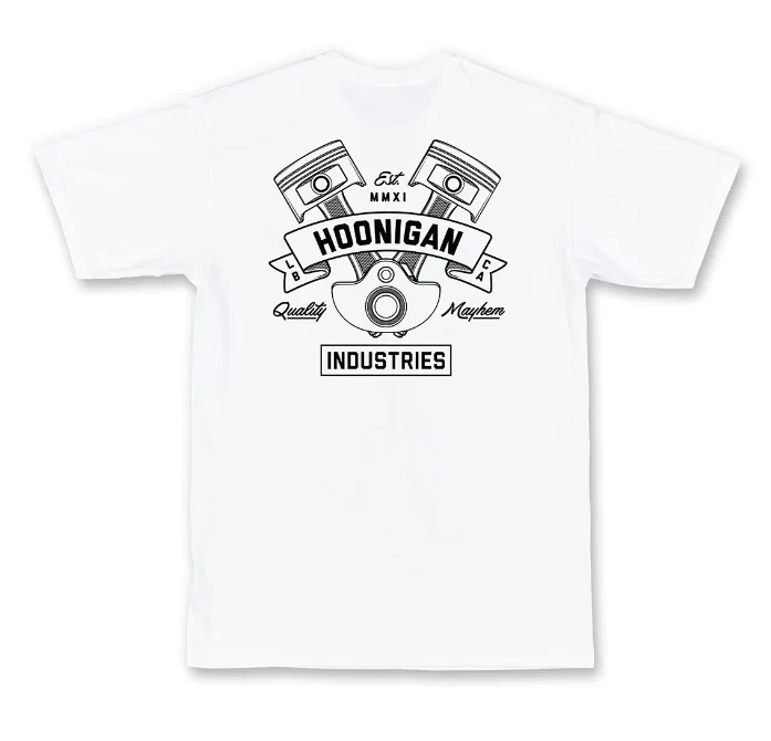Hoonigan T-Shirt Cranked white - Image 2