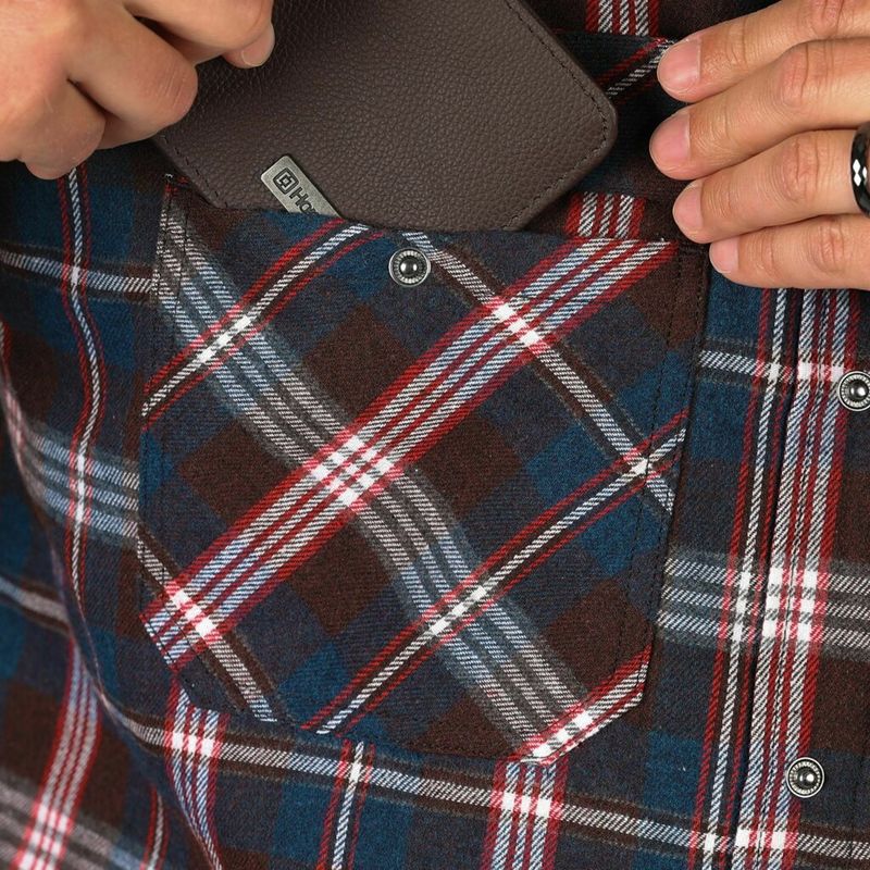 Horsefeathers Insulated Shirt Dough petrol blue - Image 5
