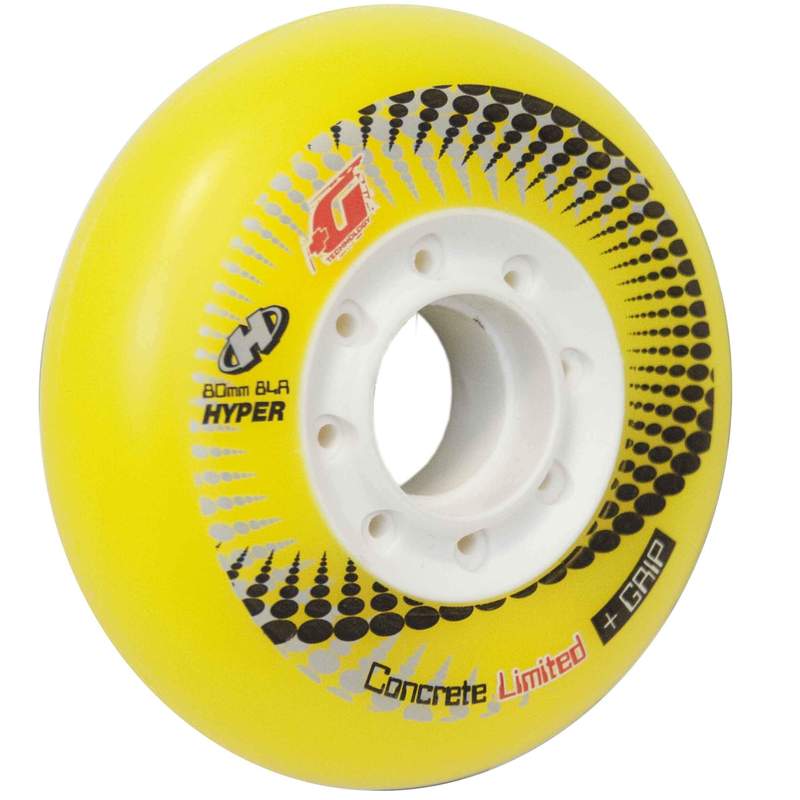 Hyper Wheels Concrete +G 76mm yellow - Image 2