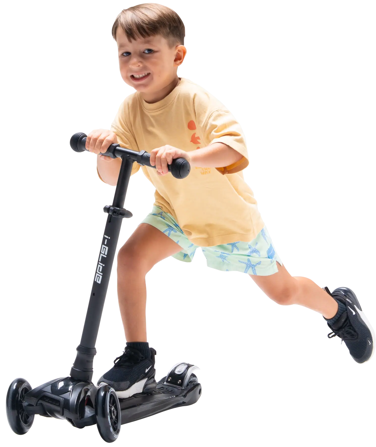i-Glide Kinder Scooter 3 Rolle Black - Image 5