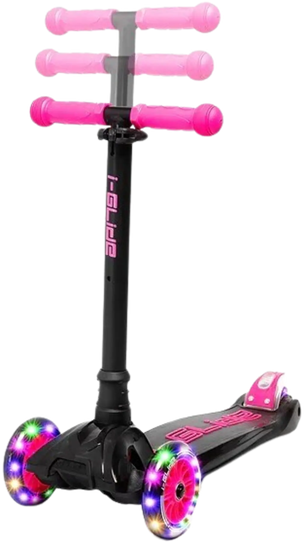 i-Glide Kinder Scooter 3 Rolle Black/Pink - Image 4