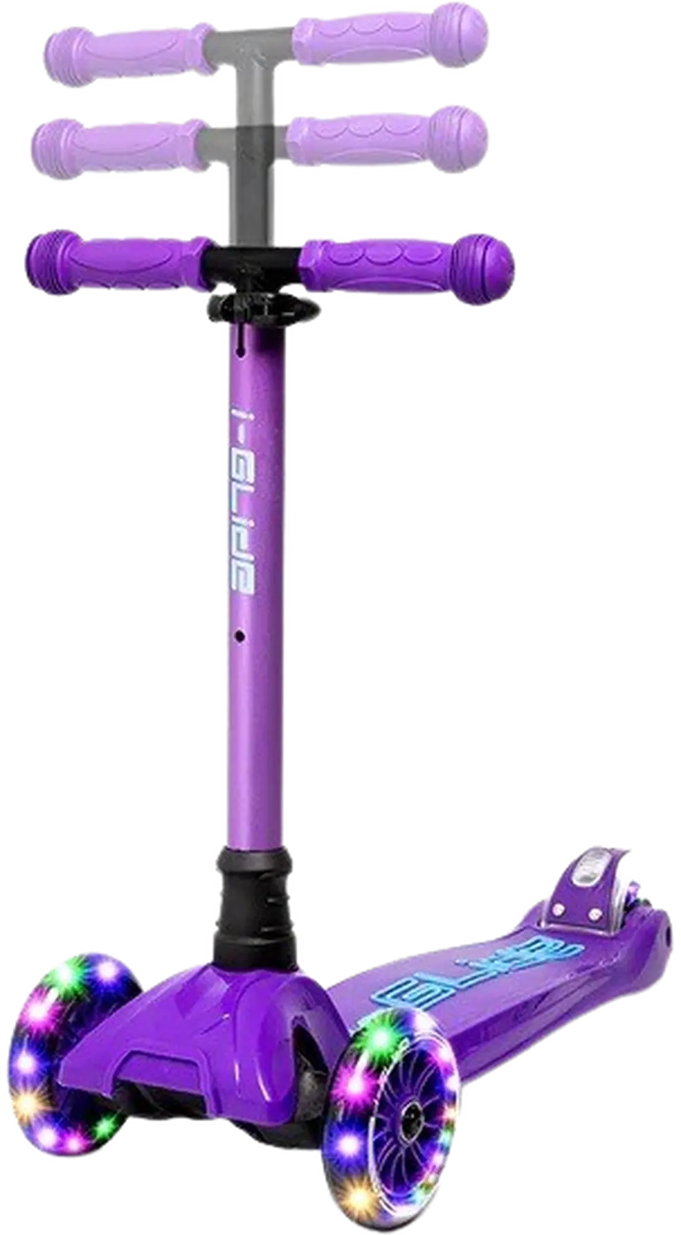 i-Glide Kinder Scooter 3 Rolle Purple/Blue - Image 4