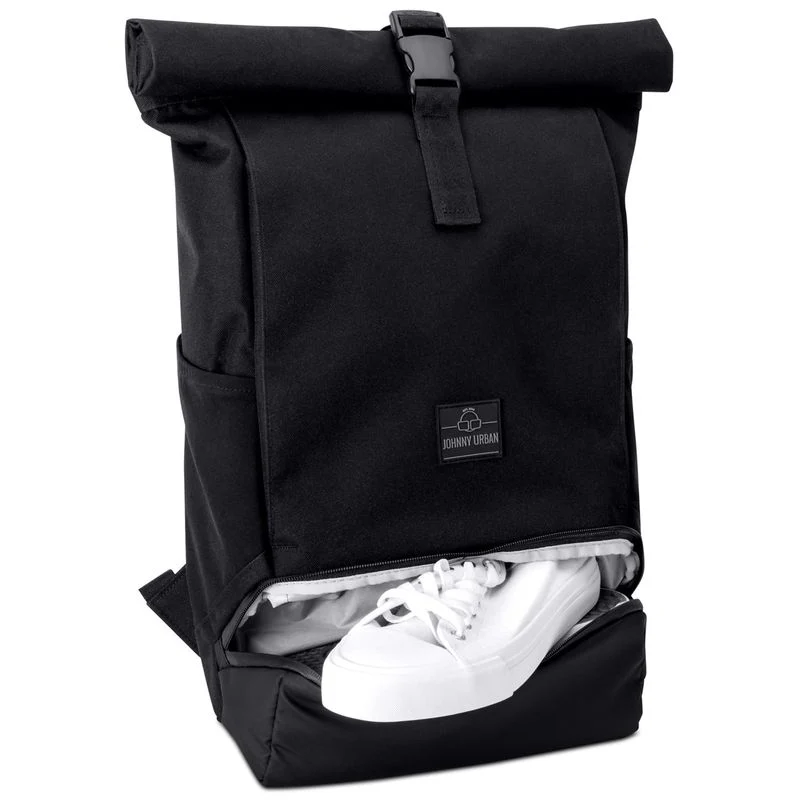 Johnny Urban Backpack Rolltop Allen Medium black - Image 9