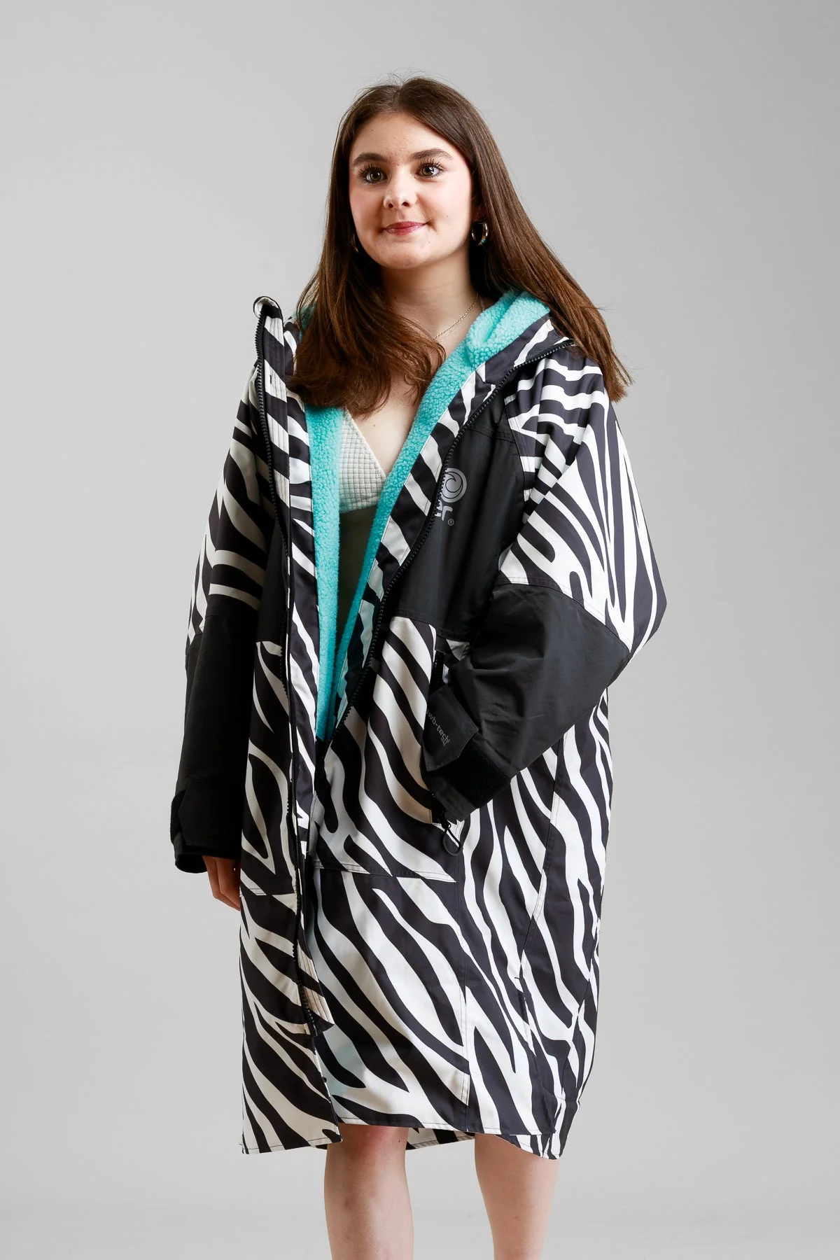 White Water Juniors Hard Shell Robe - Zebra Print- Limited Edition - Image 3