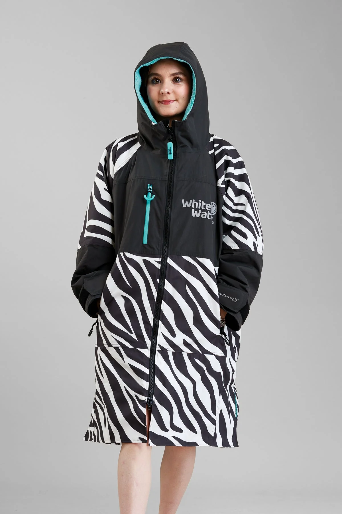 White Water Juniors Hard Shell Robe - Zebra Print- Limited Edition - Image 4
