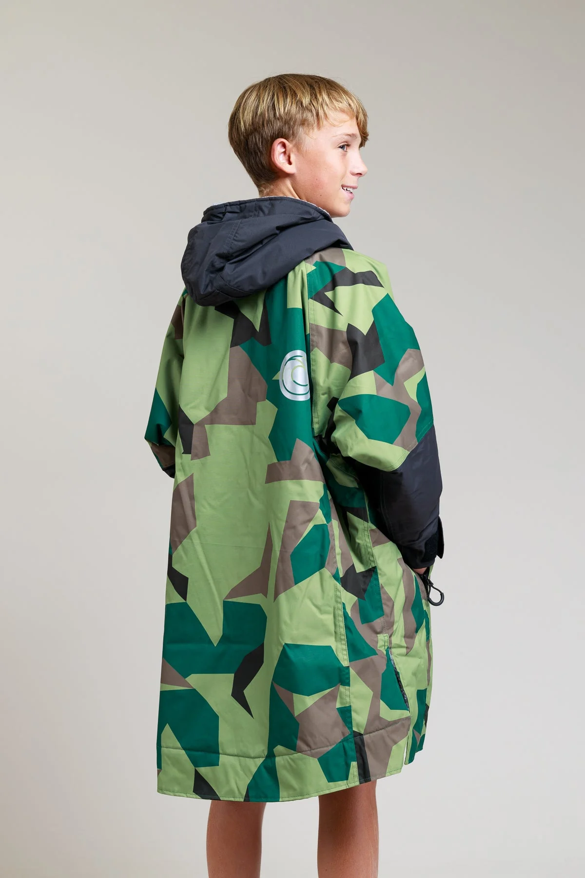White Water Kids Hard Shell Robe - Camo - Image 5