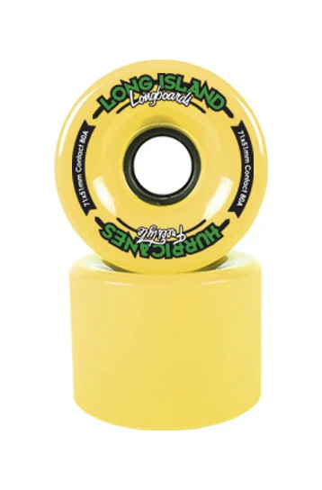 Long Island Longboard Wheels "Freestyle Hurricanes" 71mm 83a - Yellow