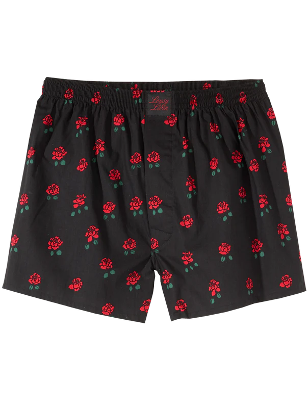 Lousy Livin Boxershorts Roses black