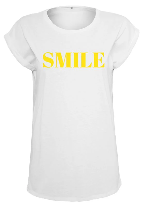 Mister Tee Ladies T-Shirt Smile white