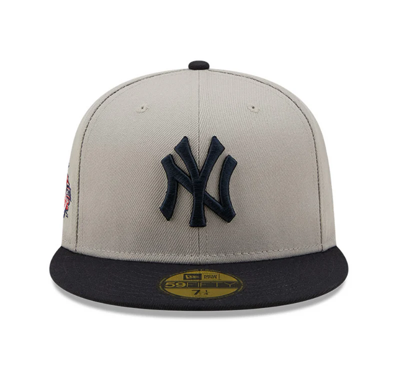 New Era Cap 59-Fifty New York Yankees MLB Side Patch Grey - Image 2